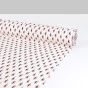 Paisley Viscose Crinkle Challis - Ivory