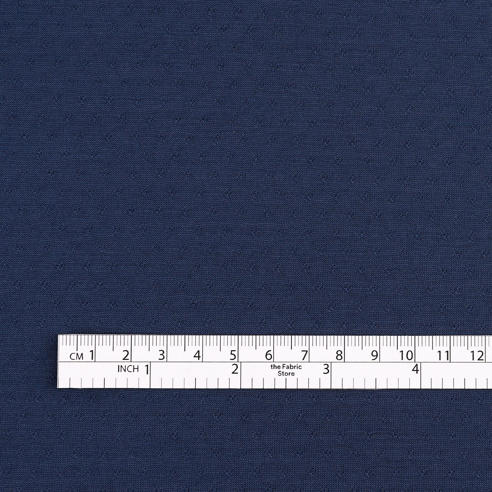 Stretch Tencel / Merino Pointelle - Bright Navy