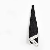 Snow Speckle Self Stripe Satin - Night