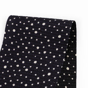 Snow Speckle Self Stripe Satin - Night