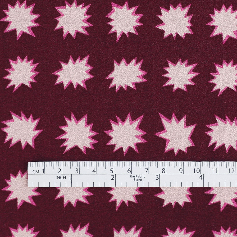 Spark Viscose Crepe - Beet