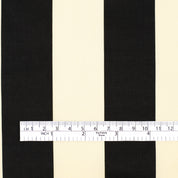 Large Stripe Stretch Cotton Sateen - Cream