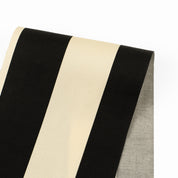 Large Stripe Stretch Cotton Sateen - Cream