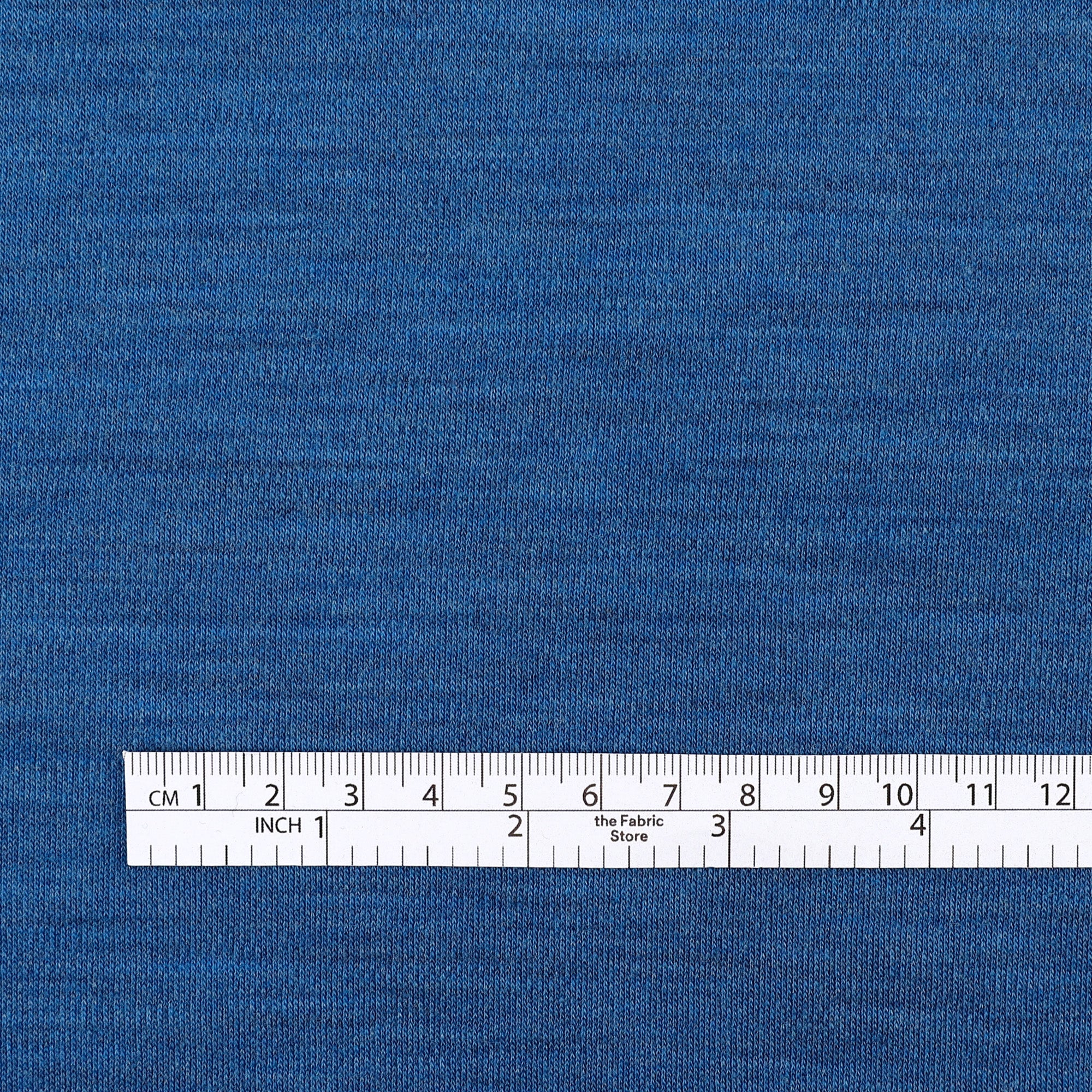 Pure Merino Interlock - Blue Heather
