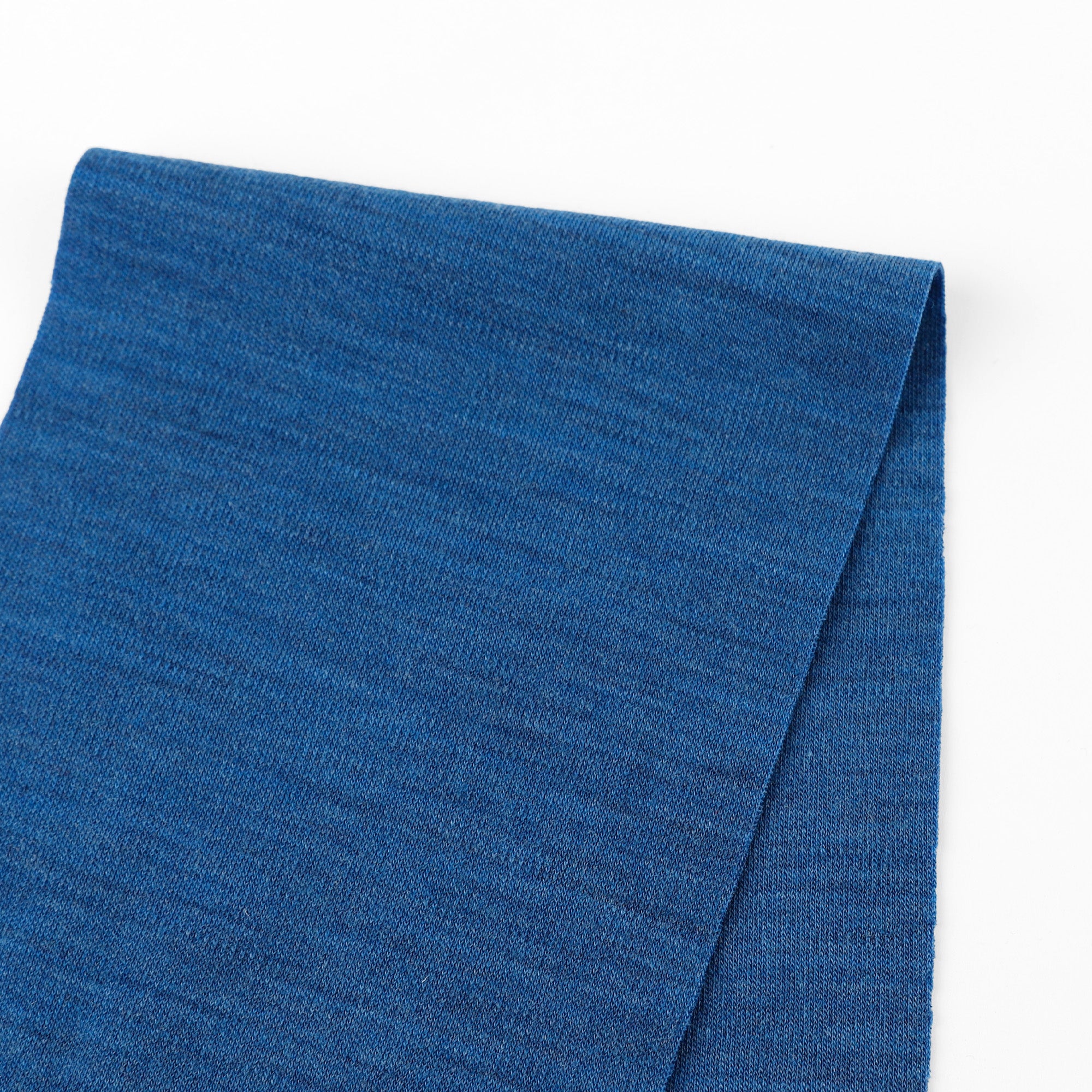 Pure Merino Interlock - Blue Heather