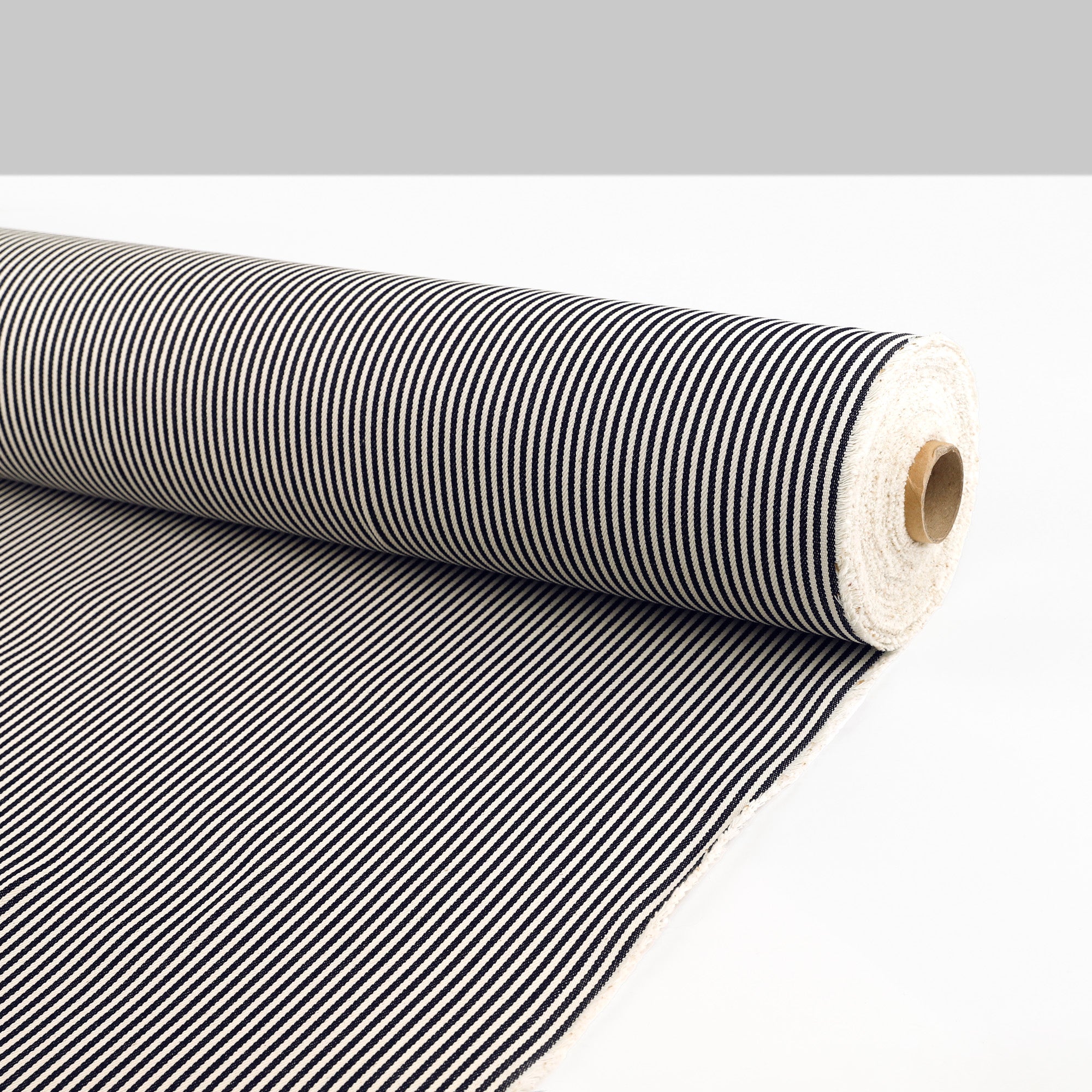 11oz Hickory Stripe Denim - Ink / Cream