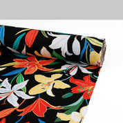 Lilly Stretch Cotton Sateen - Black Primary