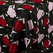 Rose Bed Jacquard - Pink / Red