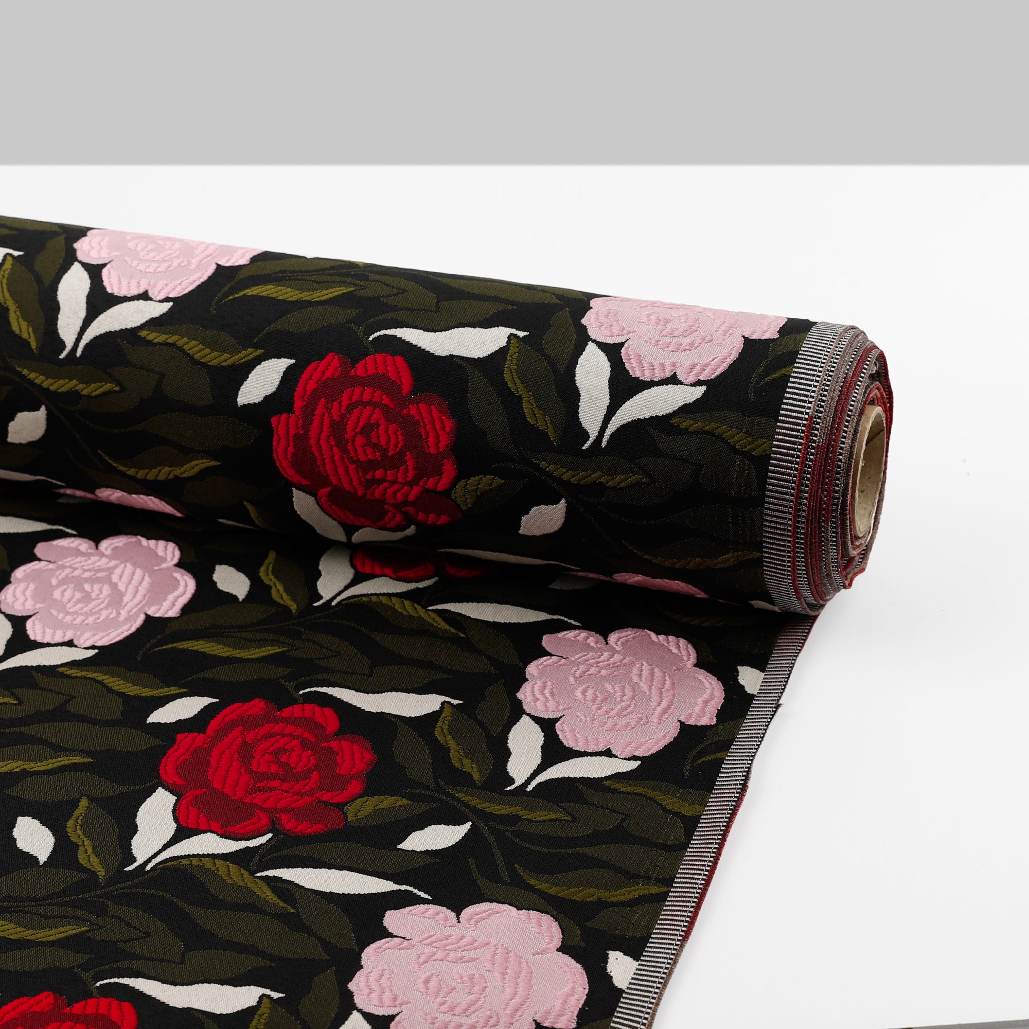 Rose Bed Jacquard - Pink / Red
