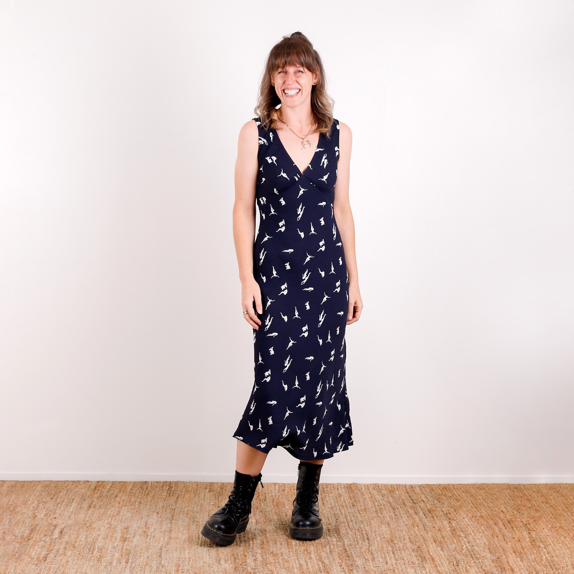 Dancing Nymphs Viscose/Rayon Crepe - Midnight
