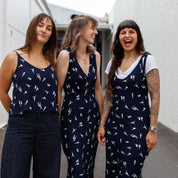 Dancing Nymphs Viscose/Rayon Crepe - Midnight