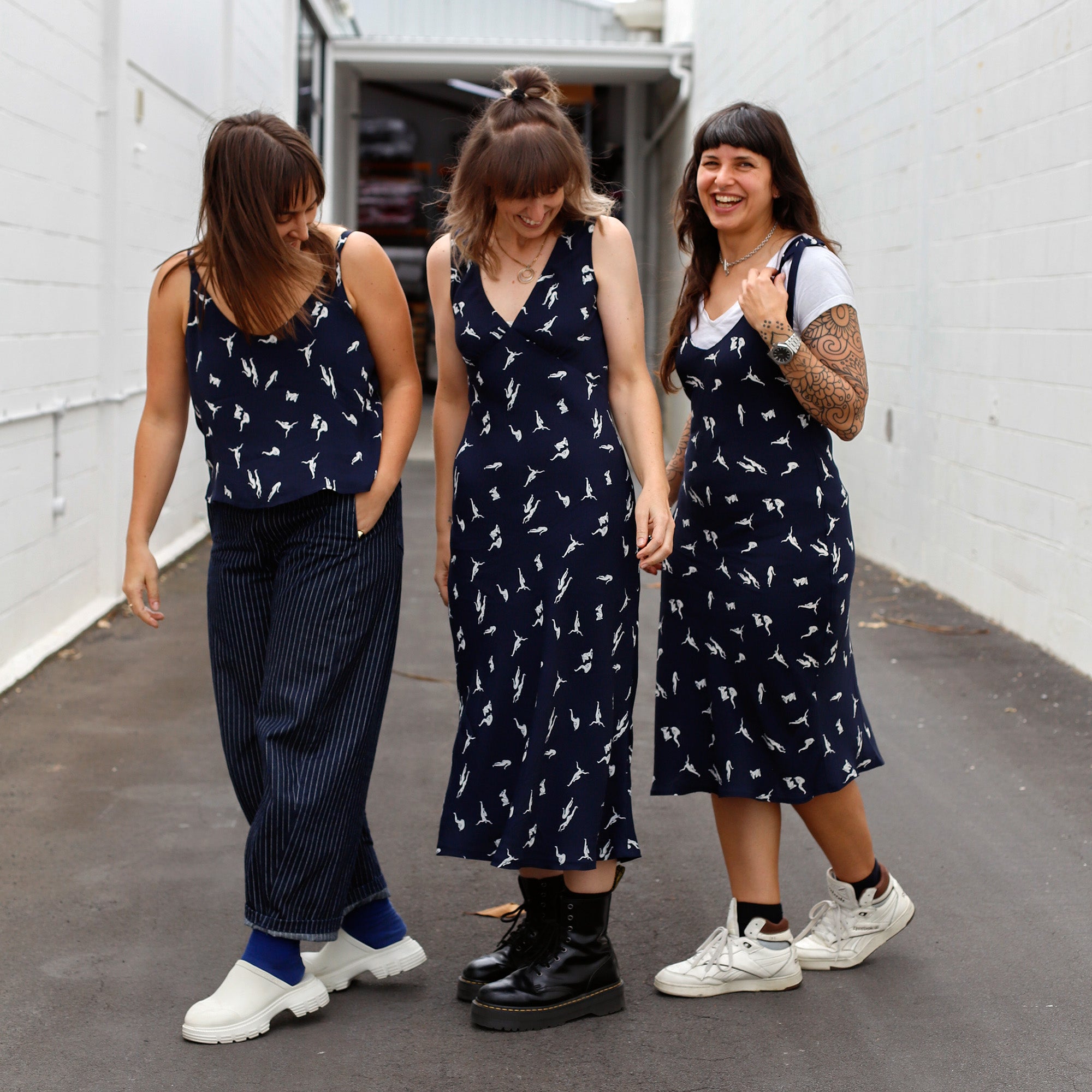 Dancing Nymphs Viscose/Rayon Crepe - Midnight