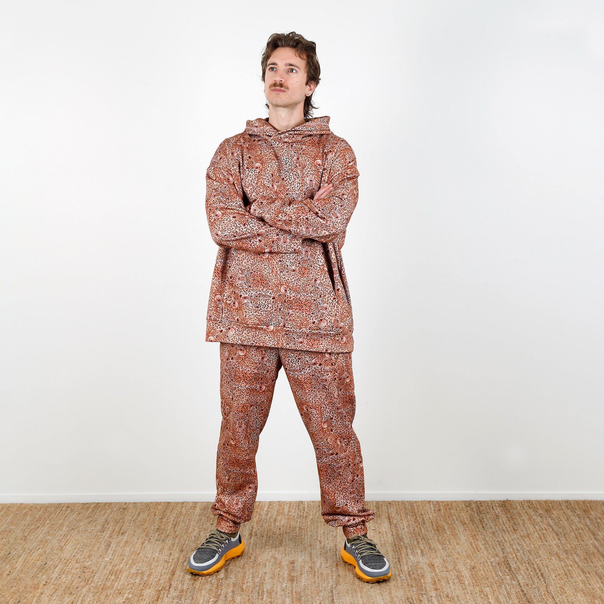 Liberty Southfield Sweatshirting - Leopard Camo/B