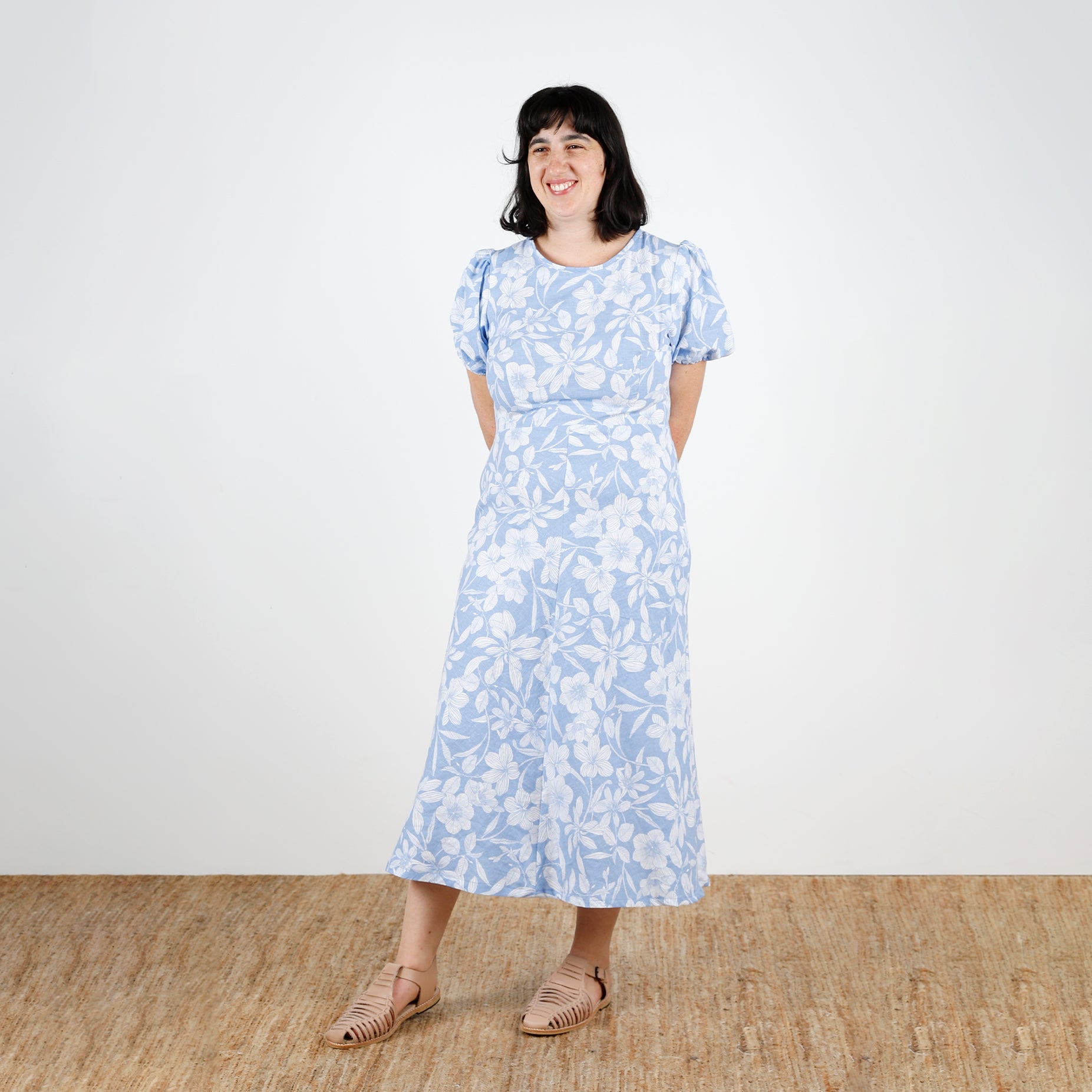 Morning Glory Midweight Linen / Viscose - Blue