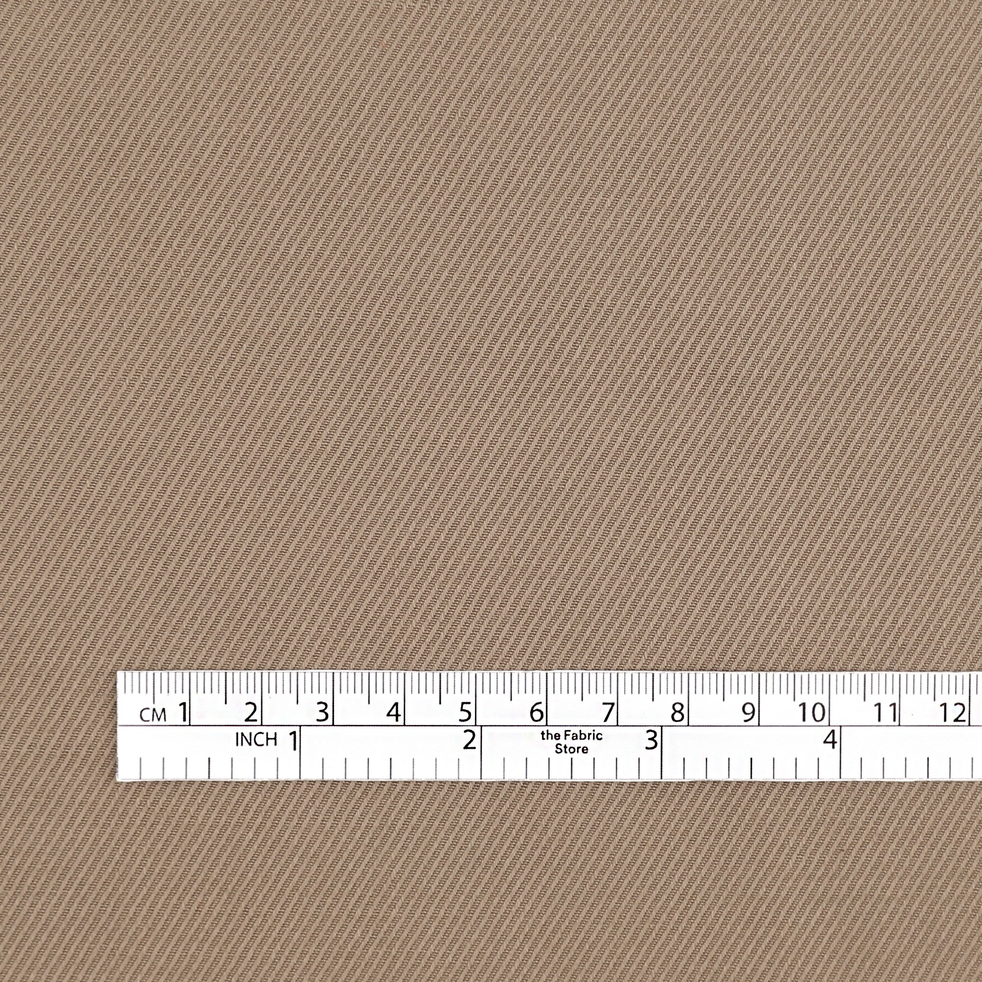 Midweight Viscose Blend Twill - Doe