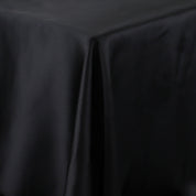 Semi Sheer Silk Satin - Black
