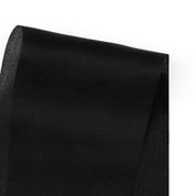 Semi Sheer Silk Satin - Black