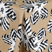 Zebra Flower Linen - Sand