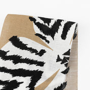 Zebra Flower Linen - Sand