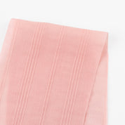 Woven Stripe Cotton Muslin - Cherry Blossom
