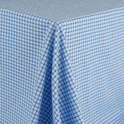 Seersucker Cotton Ombre Check - Blue