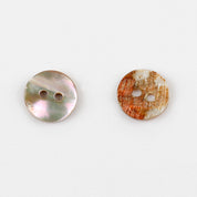 Shell Button L18 - Dusky Pink