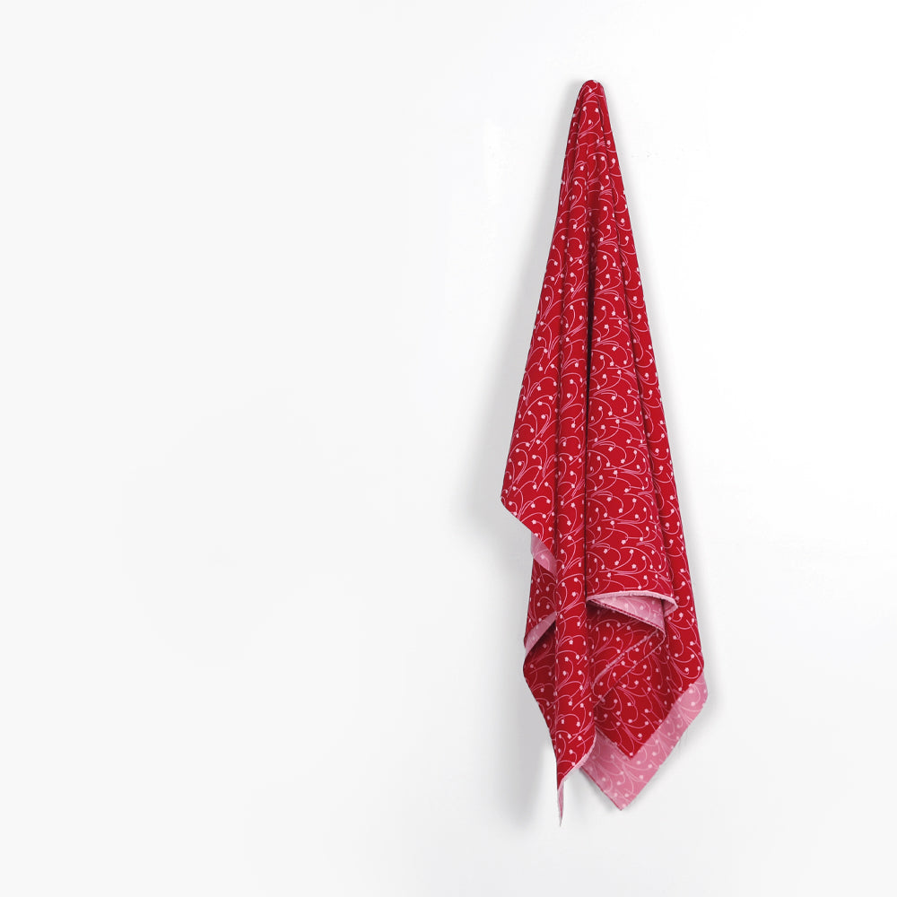 Shooting Star Satin Backed Crepe - Raspberry