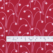 Shooting Star Satin Backed Crepe - Raspberry