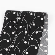 Shooting Star Satin Backed Crepe - Black