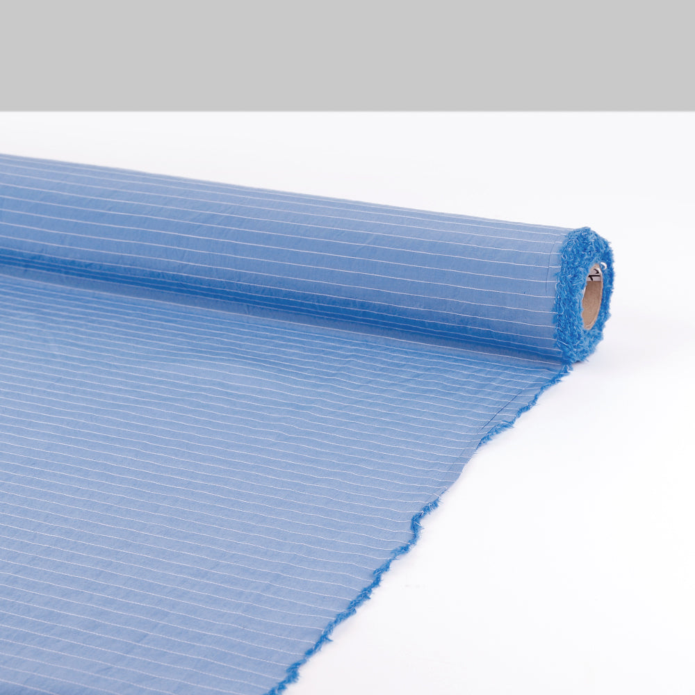 Thread Stripe Viscose / Cotton - Topaz