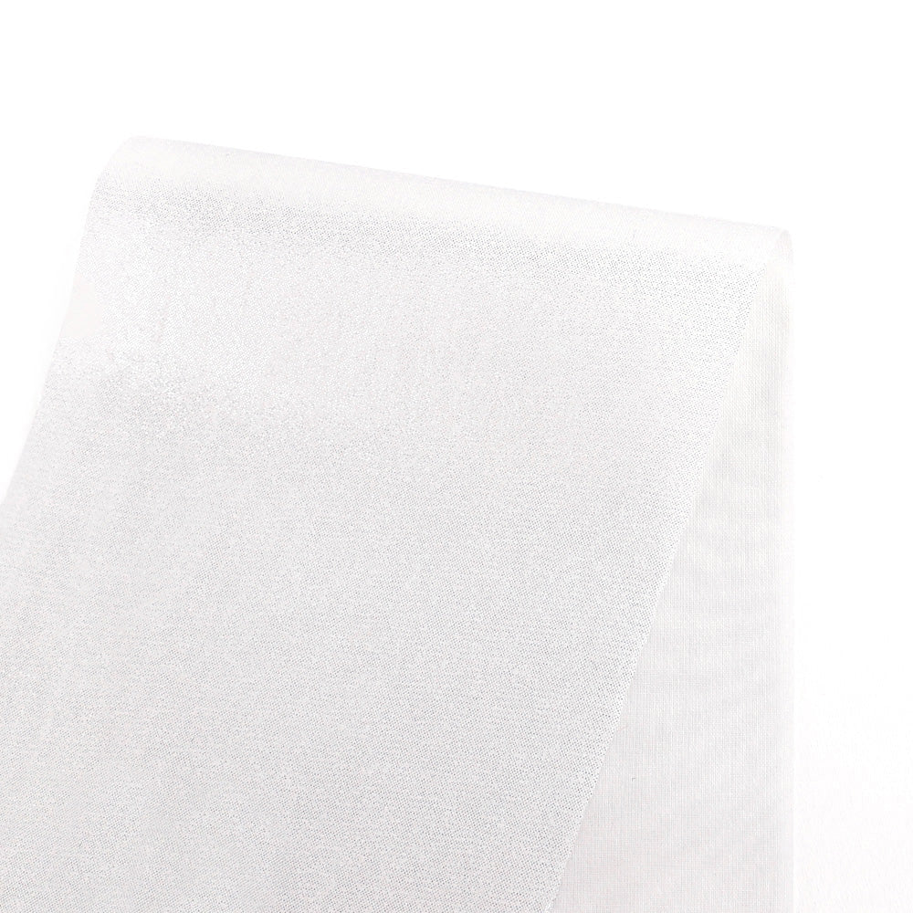 Foiled Cotton - White