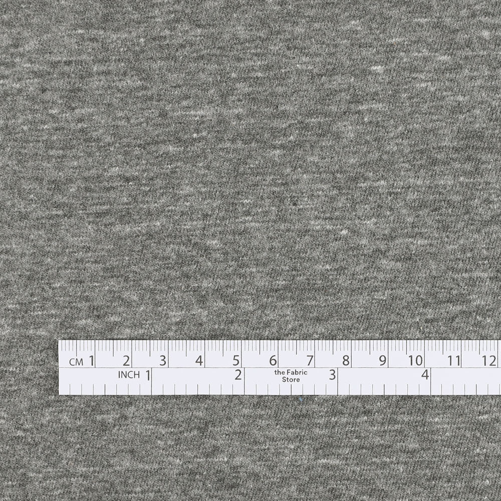 Slubby Midweight Cotton Jersey - Dark Granite