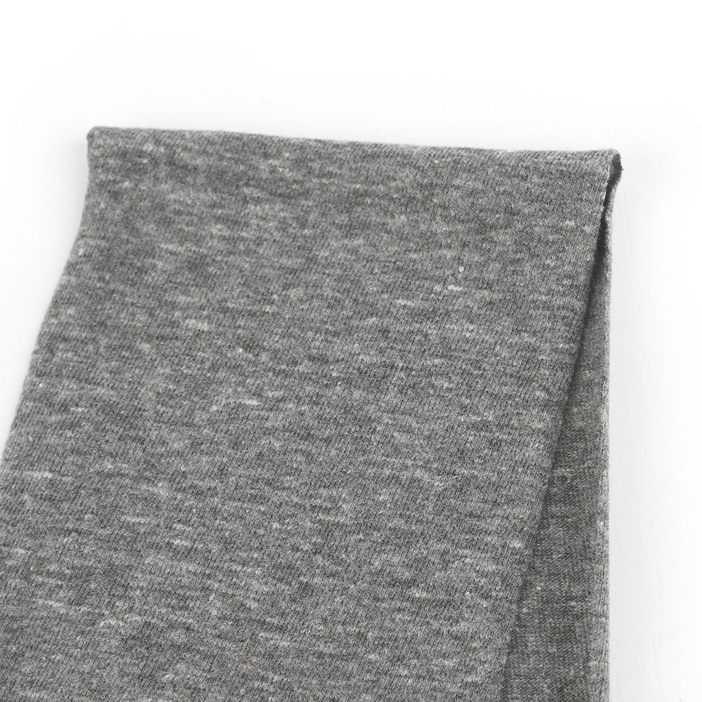 Slubby Midweight Cotton Jersey - Dark Granite