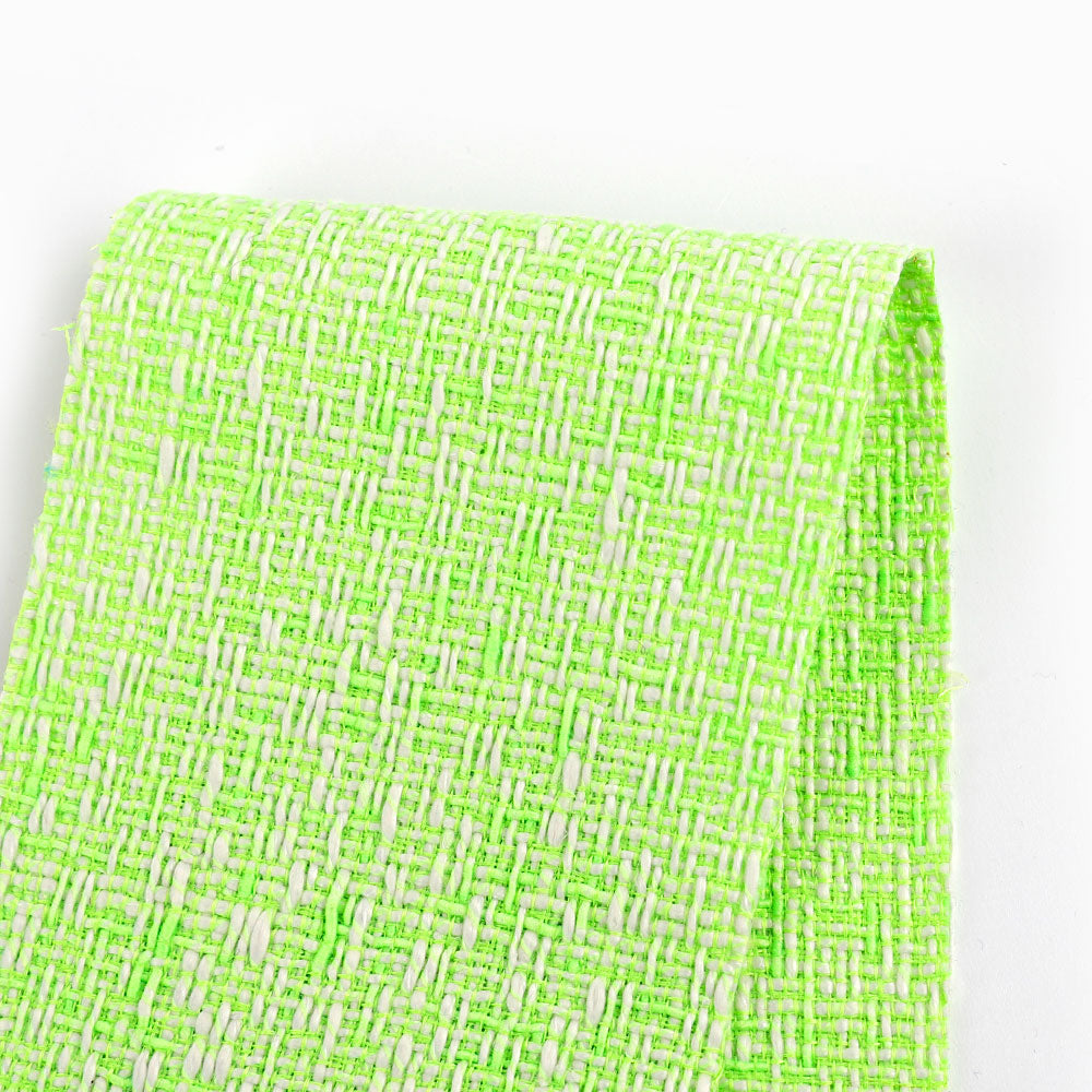 Slubby Poly Tweed - Apple Ice – The Fabric Store NZ