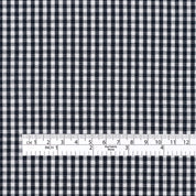 Little Gingham Soft Cotton Shirting - Navy
