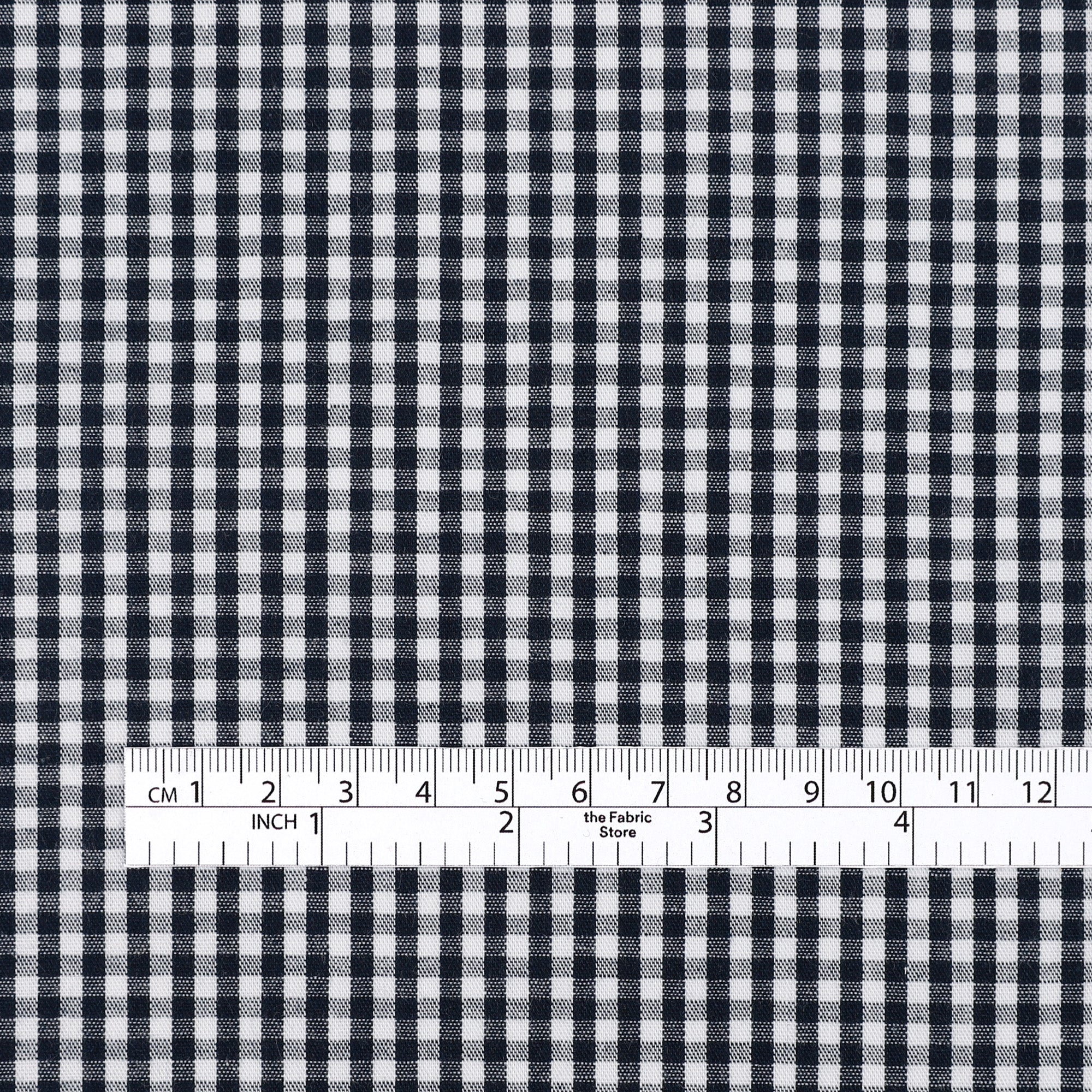 Little Gingham Soft Cotton Shirting - Navy