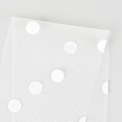 Flocked Dot Tulle - Ivory