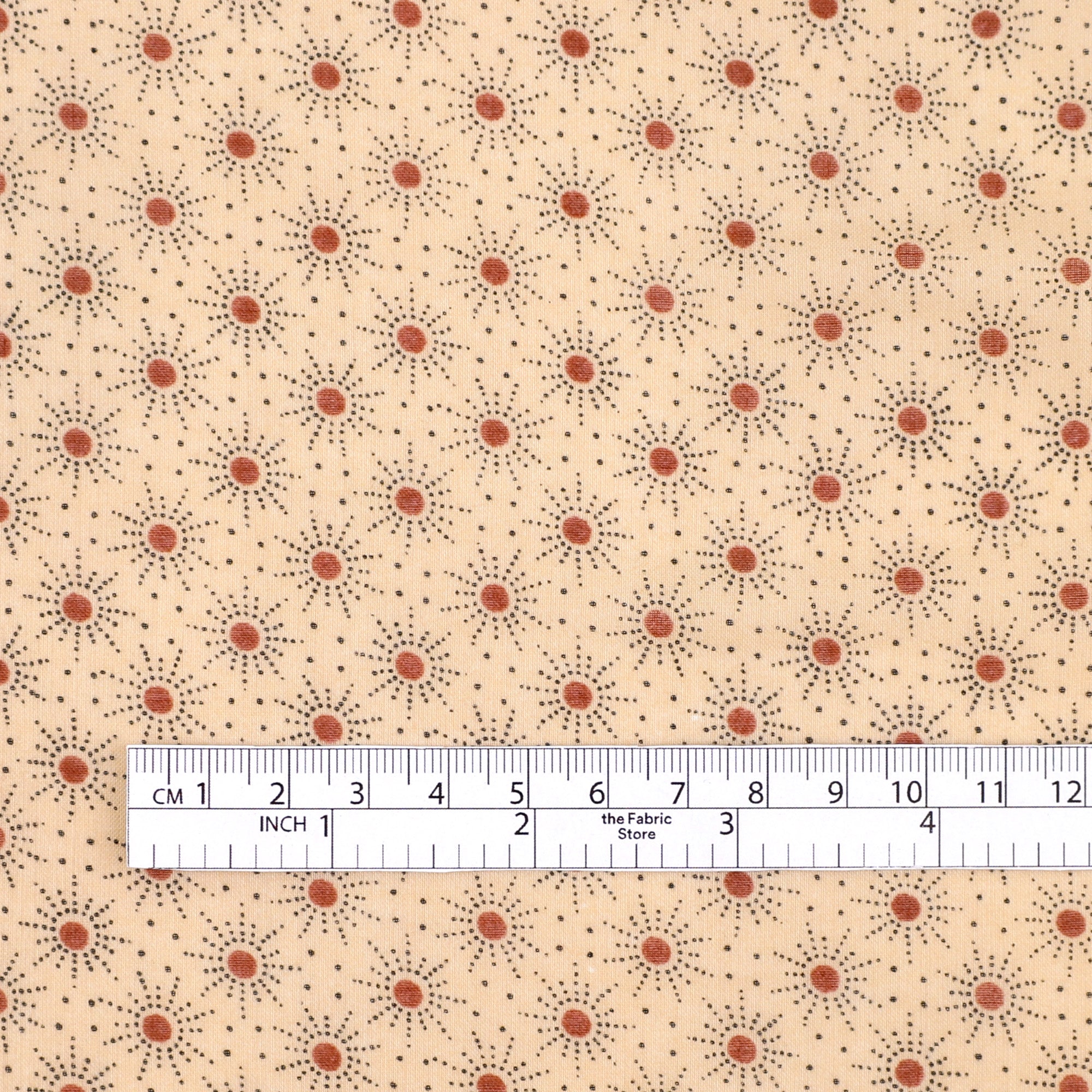 Twinkle Sun Cotton Voile - Sepia