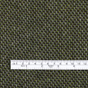 Stepped Wool Blend Coating - Green Mix