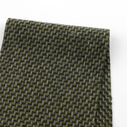 Stepped Wool Blend Coating - Green Mix