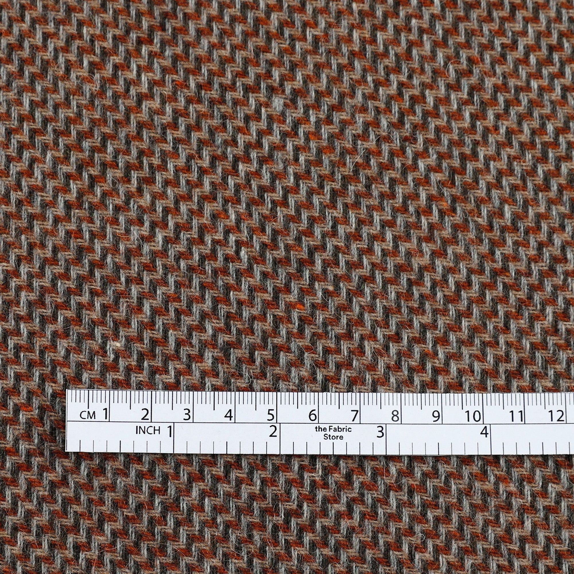 Stepped Wool Blend Coating - Russet Mix