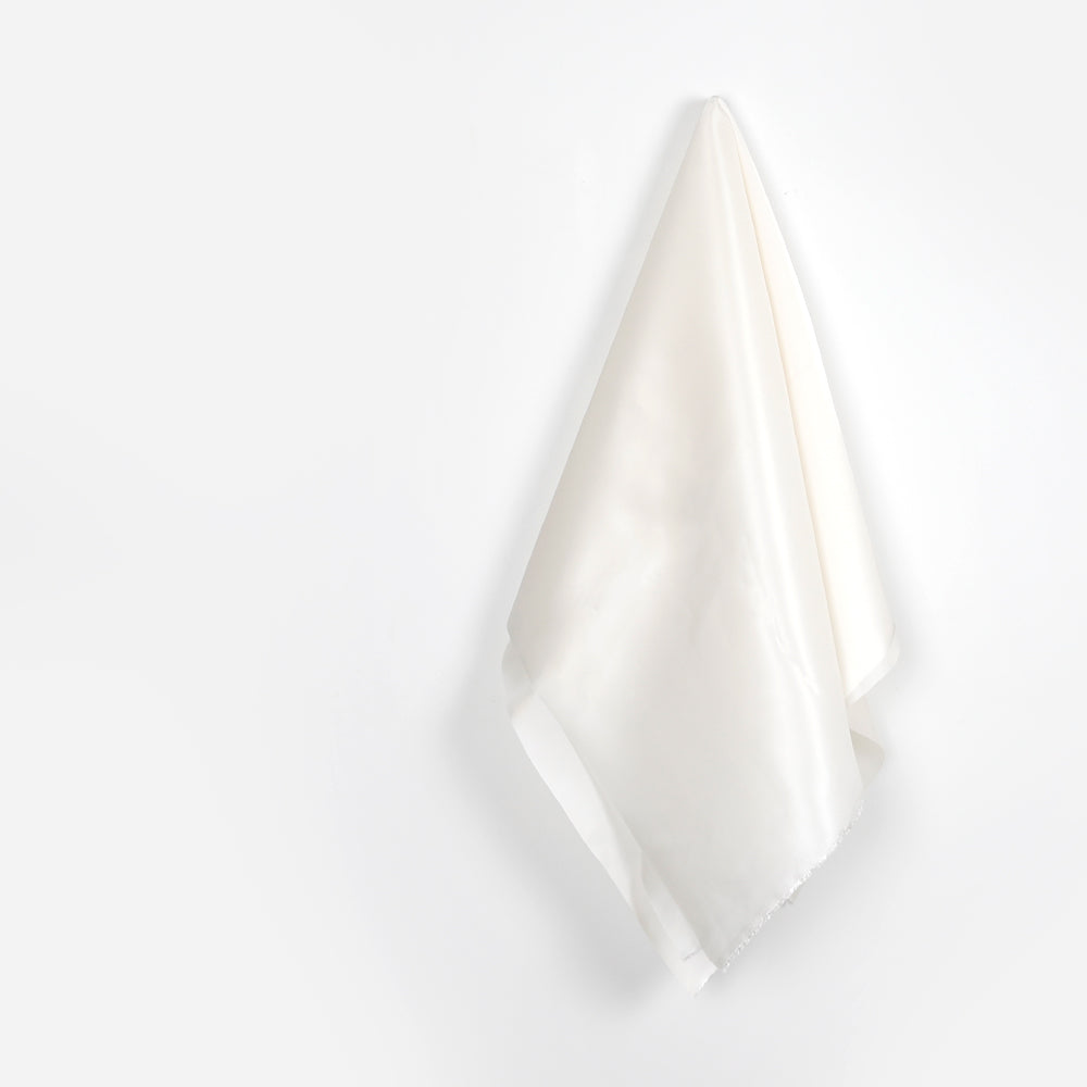 Stiff Satin Twill Viscose Lining - Ivory