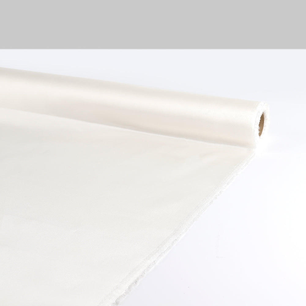 Stiff Satin Twill Viscose Lining - Ivory