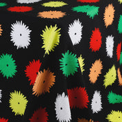 Mod Flower Stretch Seersucker Cotton - Black / Multi