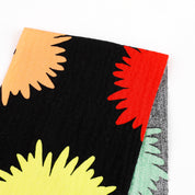 Mod Flower Stretch Seersucker Cotton - Black / Multi