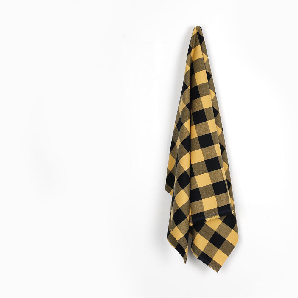  Viscose Buffalo Check - Bumblebee