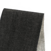 11oz Cream Weft Denim - Black Ink