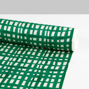 Drawn Check Stretch Linen/Rayon Twill - Emerald