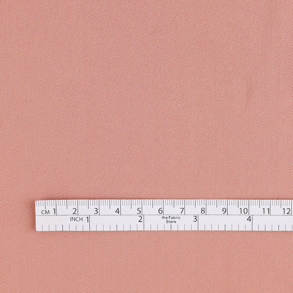 Stretch Viscose / Rayon Twill - Rose Gum