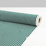 Candy Stripe Viscose Challis - Evergreen